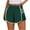 Green, variant on NAFUU Women's Athletic Shorts High Waisted Running Shorts For Women Quick Dry Workout Shorts Pleated Sporty Short With Pockets Fashion Shorts
