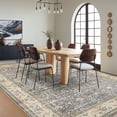 thumbnail image 4 of Washable Area Rugs, Beige Yellow 5'X7' Antique Distressed Large Rug for Living Room, Modern Non Slip Stain Resistant Vintage Print Accent Carpet Floor Mat for Bedroom Dining Office Farmhouse, 4 of 6