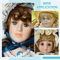 thumbnail image 6 of Uxcell 24mm Doll Eyes,2 Pcs Realistic Acrylic Eyes Plastic Half Eyeballs, Dark Blue, 6 of 6