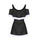thumbnail image 4 of Odeerbi 7-16 Años Traje de Baño de Una Pieza Para Niñas Traje de Baño de Verano Sin Hombros Con Shorts Traje de Baño Hawaiano Secado Rápido Traje de Baño Acolchado, 4 of 5