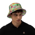 thumbnail image 4 of Bingfone Multicolored Tropical Bucket Hat for Men Women,Packable Reversible Printed Sun Hats,Fisherman Outdoor Travel Hiking Beach Caps, 4 of 7