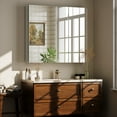 thumbnail image 3 of Easy4Home 26"x40" Bathroom Medicine Cabinet with Mirror, Surface Mount Mirror Cabinet with 2 Doors & Adjustable Shelves, 3 of 6