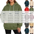 thumbnail image 4 of Women's Pullover Hoodie Trendy-Women's Plain Long Sleeve Pullover Tops with Pockets Fashion S, 4 of 7