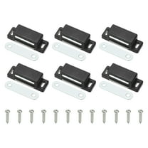 Uxcell Cabinet Magnets For Closure [6pcs] - Magnetic Door Latch for Kitchen & Cabinet Door Drawer Latch - [Black - 1.77 IN]