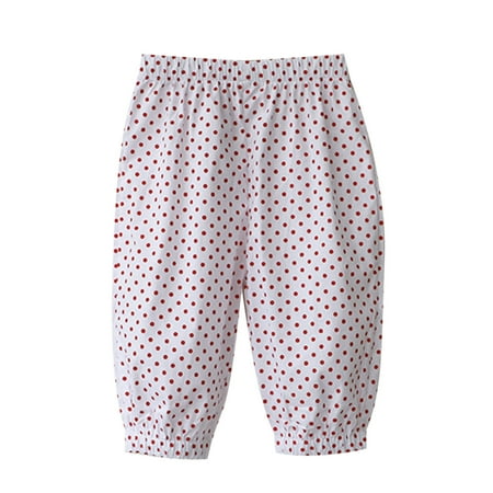 

XNHOU Toddler Baby Girls Pants Baggy Joggers Elastic Waist Cotton Plaid Floral Bloomers Wide Leg Palazzo Trousers Beach Loose 18-24 Months