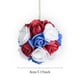 thumbnail image 3 of 6 bolas de espuma decorativas para el Día de la Independencia | Adornos colgantes patrióticos rojos, blancos y azules | Adornos artesanales ligeros con lentejuelas para fiestas del 4 de julio y el, 3 of 5