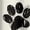 Black & Gray Paw Print Pattern, variant on House Dress, Corgi Dog Paw Print V Neck Nightgowns for Women, Loose Button Front Full Length House Dress for Fall Bedroom