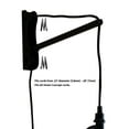 thumbnail image 5 of MAST Plug-In Wall Mount Pendant, 1 Light Black Cord/Arm, Textured Oatmeal Shade 18x18x10, 5 of 7