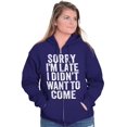 thumbnail image 3 of I Didn't Want to Come Introvert Funny Zip Up Hoodie Men's Women's Brisco Brands 2X, 3 of 6