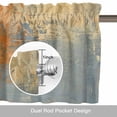 thumbnail image 6 of Orange Gray Abstract Graffiti Valances for Windows,Kitchen Valance Rod Pocket Short Curtain, Modern Street Art Valance Curtain Window Valances for Bedroom Bathroom Living Room 60x18in, 6 of 9