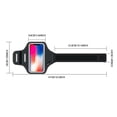 thumbnail image 4 of Running Armband with Earphone Key Storage Bag Cell Phone Holder Arm Band for Sports Workouts Non-Slip Lightweight Unisex Fitness Arm Pouch for Jogging Gym Hiking Men Women Runners, 4 of 9