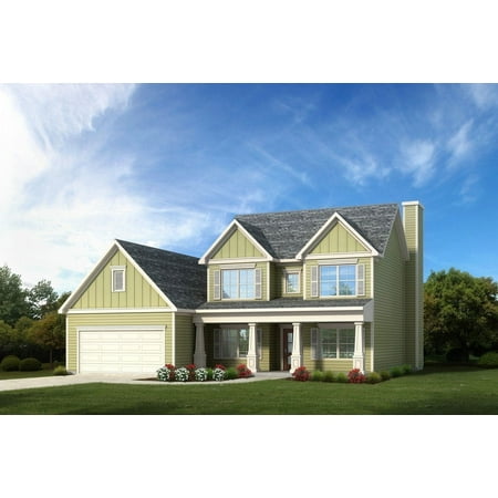 638-2168: Craftsman Traditional 4 Bed, 3 Bath Luxury Home Plan, 2168 Sq Ft: Full Blueprints with License to Build by Home Plan Marketplace - Lesuto