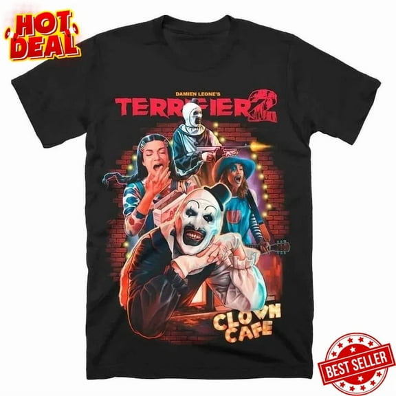 Vintage Terrifier Horror Clown Movie Halloween Tee Unisex Short Sleeve S-5XL