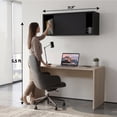 thumbnail image 7 of Note 32"W x 13" H Wall Cabinet with Sliding Doors , Wall Shelf, Storage Cabinet, Bedroom, Ohffice, Living Room, Garage Darj Wengue, 7 of 7