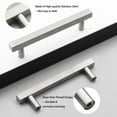 thumbnail image 3 of knobelite 25 Pack Cabinet Handles Stainless Steel 3-3/4inch (96mm) Hole Centers Square T Bar Kitchen Cabinet Handles Drawer Pulls for Kitchen Furniture Hardware, 3 of 6