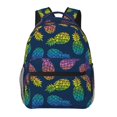 thumbnail image 1 of Disketp Retro Bright Pineapple Mochila Estampada para Hombre y Mujer – Mochila Ligera Clásica con Múltiples Bolsillos para Universidad, Trabajo y Viajes-One Size, 1 of 5