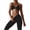 Z-Black, variant on IBTOM CASTLE Workout Sets for Women 2 Piece Twist Front Halter Sports Bras High Waist Biker Shorts Exercise Gym Yoga Outfit Navy Blue
