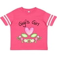 thumbnail image 3 of Inktastic Gigi's Girl Heart Flowers Girls Toddler T-Shirt, 3 of 5