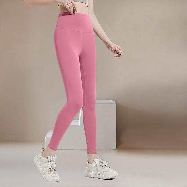 Pantalones deportivos casuales de cintura alta para mujer, con efecto lifting y medias de seda.