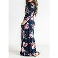 thumbnail image 4 of HAWEE Girls Casual Maxi Floral Dress Long Sleeve Pocket Dresses, 4 of 5