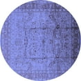 thumbnail image 1 of Ahgly Company Indoor Round Oriental Blue Industrial Area Rugs, 3' Round, 1 of 4
