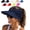 Dark Blue, variant on Women's UPF 50+ UV Protection Sun Visor Hat – Wide Brim Lightweight Foldable Ponytail Cap for Summer Beach