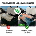 thumbnail image 4 of Golf Cart Seat Covers for 2 Seater,Blue Pink Ombre Microfiber Cart Seat Towel Blanket,Retro Chic Abstract Oil Painting Art Absorbent Breathable Non Slip Bench Seats Protector for Golf Course 51"x31", 4 of 9