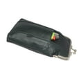 thumbnail image 6 of Genuine Leather Dark Green Cigarette Case Holder Slim Pack Regular or 100's & Lighter Pocket with Metal Twist Clasp Dark Green, 6 of 6