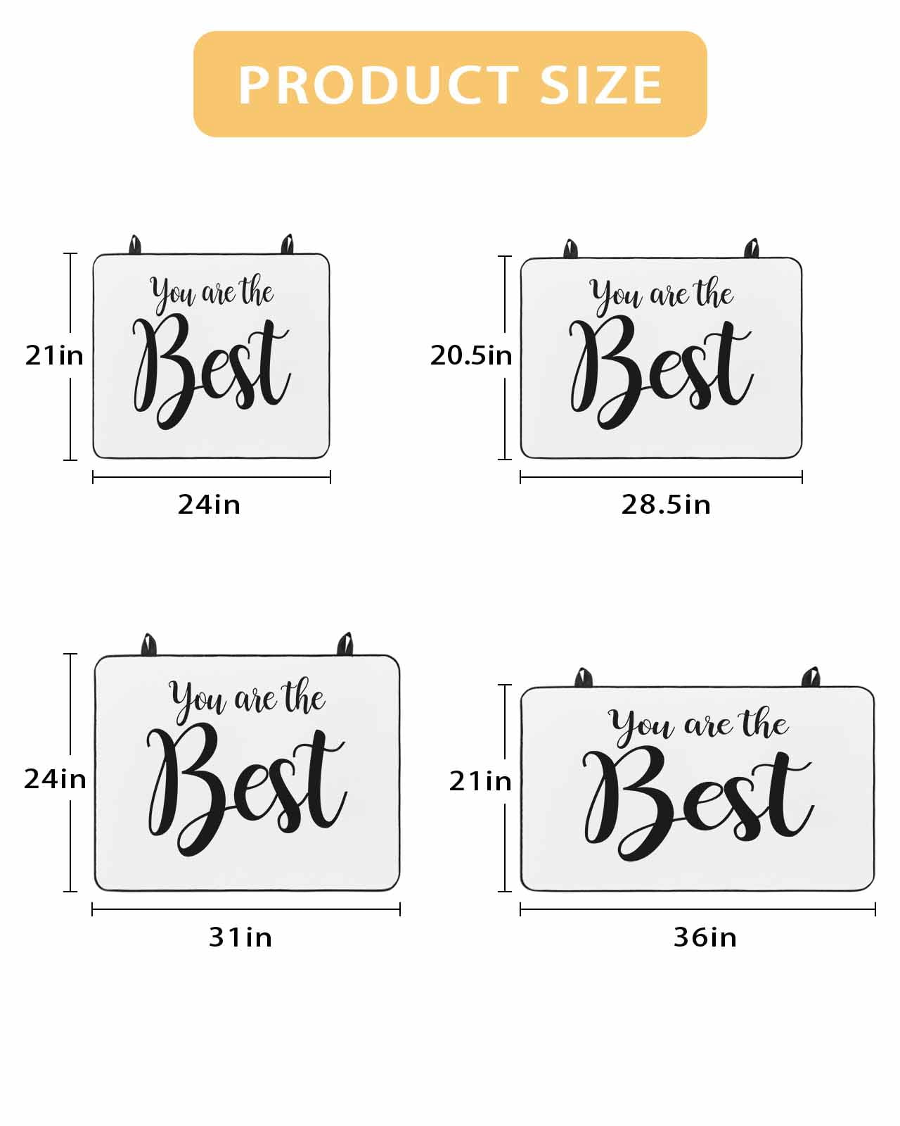 nqOlkjepod Large Induction Cooktop Protector Mat 24"x21", You Are The Best Stove Top Covers for Electric Stove, Black Words Decorative Stove Burner Cover Mats, Glass Top Stove Cover
