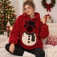 thumbnail image 6 of Cat Dog Pouch Hoodie For Women Fleece Pet Carrier Kangaroo Cat Hoodie With Pouch Sweatshirts With Large Pocket Pullover Sharpa Warm Shirt Red L, 6 of 8