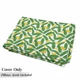 thumbnail image 5 of Botany Floor Pillow Lounger Cover, Banana with Giant Tropical Palm Leaves Seasonal Nature Graphic, Nap Mat Printed Fabric Case for 5 Pillows, 88" x 27", Hunter Green Yellow, by Ambesonne, 5 of 5