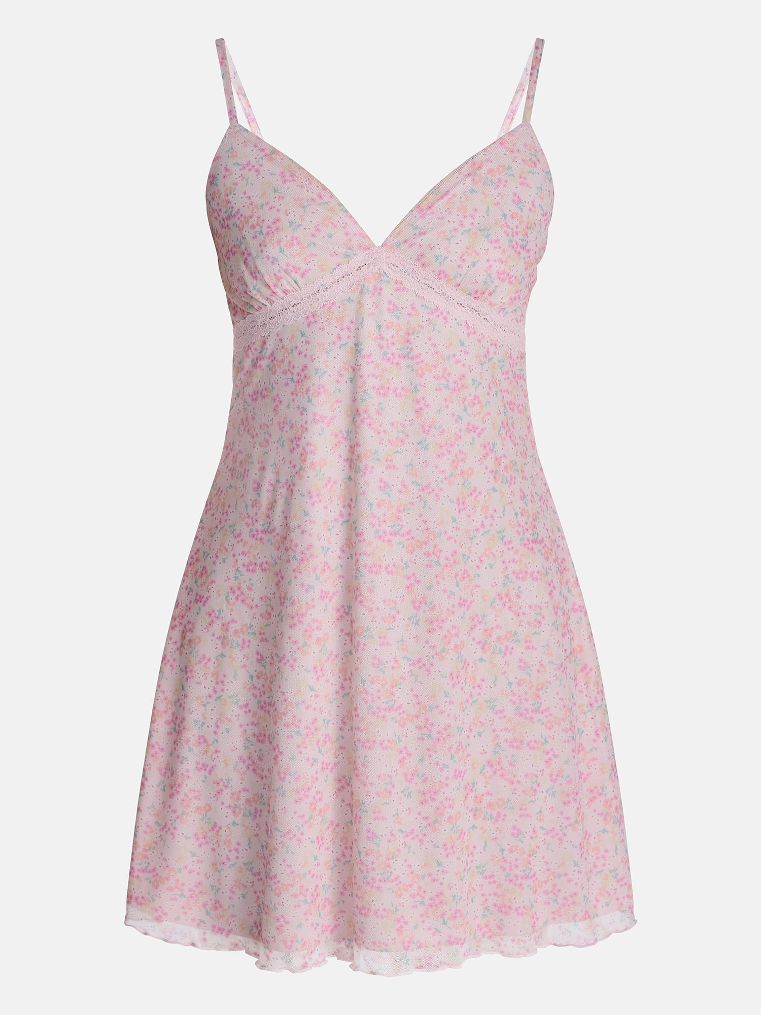 No Boundaries Lace Trim Mini Dress, Women’s XXS-XXL