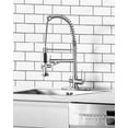 thumbnail image 4 of WOWOW Double-Handles Pull Down Sprayer Kitchen Faucet with Drinking Water for 1 or 3 Hole in Solid Brass in Brushed Nickel, 4 of 5