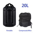 thumbnail image 3 of GOGHOST Compression Stuff Sack for Sleeping Bag Accessories,210T Tear Resistant Polyester,Black,20L, 3 of 7