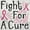 White, variant on Breast Cancer Ribbon Fight for a Cure Zip Hoodie Sweatshirt Women Brisco Brands L