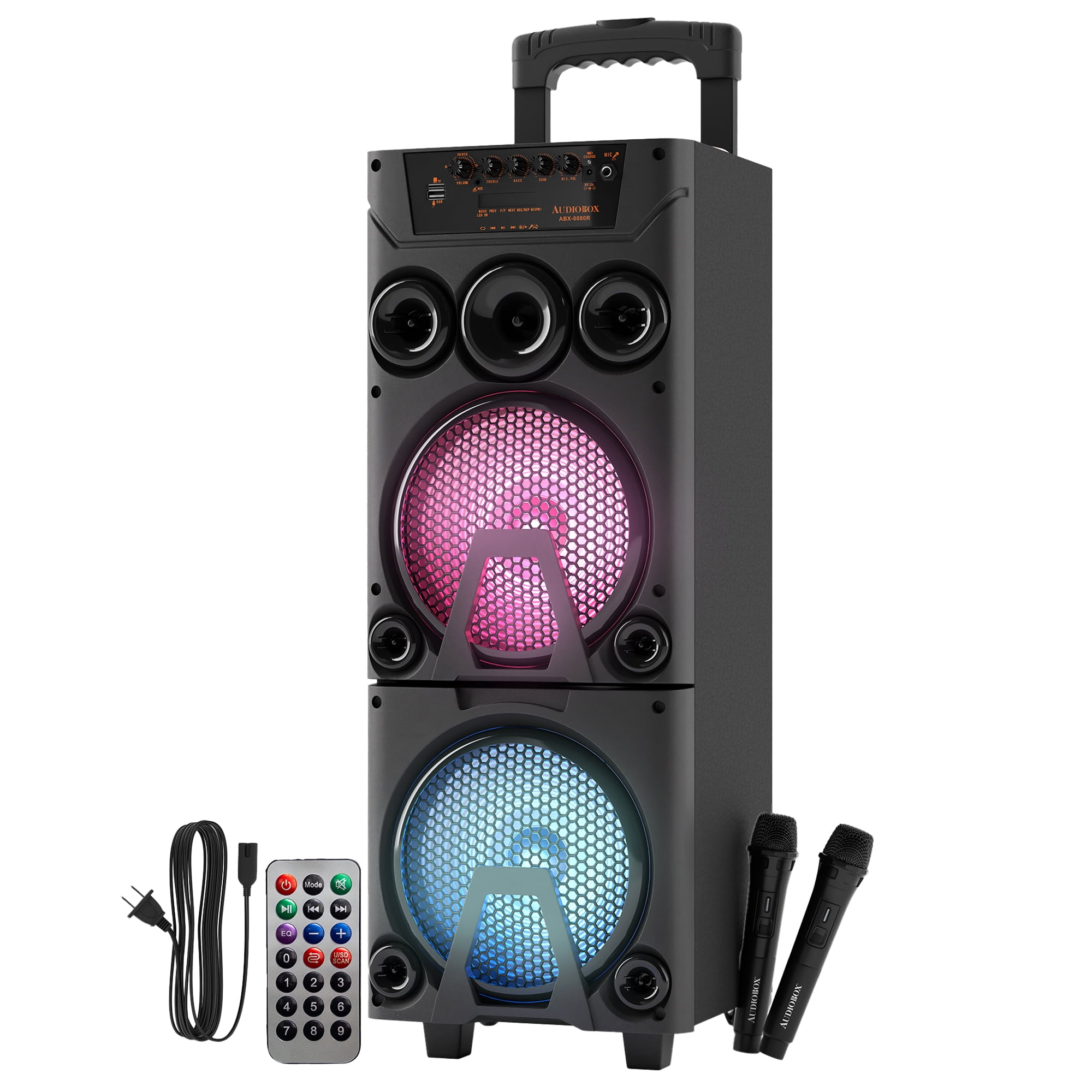 QFX PBX-808TWS 8 Inch Bluetooth Portable Party PA Speaker System