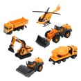 thumbnail image 4 of Juego de Sitio de construcción BuyWeekMX 1:50 5 coches de juguete de construcción, 4 of 9