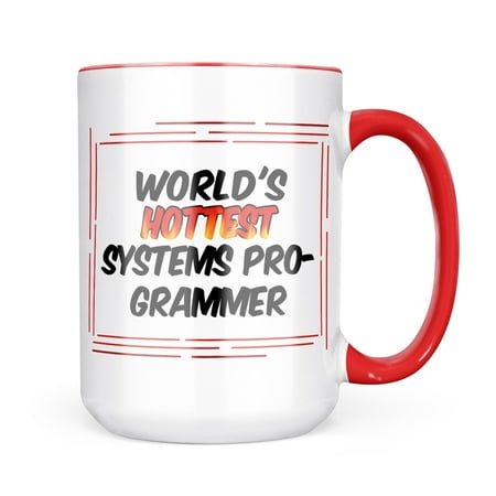 

Neonblond Worlds hottest Systems Programmer Mug gift for Coffee Tea lovers