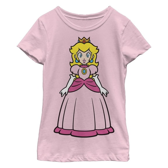 Girl's Nintendo Princess Peach Standing Graphic T-Shirt