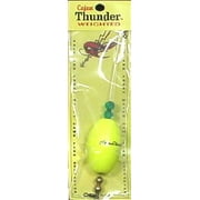Precision Tackle Cajun Thunder 2.5" Oval Weighted Float - Yellow