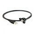thumbnail image 3 of C2G Panel Mount Cable - USB cable - USB (M) to USB (F) - 1.6 ft - molded - black, 3 of 3