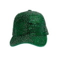 thumbnail image 2 of Top Headwear Women's Full Sparkle Rhinestone Gem Bling Baseball Cap Cgreen, 2 of 2