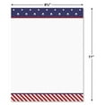 thumbnail image 2 of Current Stars and Stripes Patriotic Letter Papers - Set of 25, American Flag Stationery Papers, 8 1/2" x 11", 4th of July Barbeque Invitation, 2 of 5