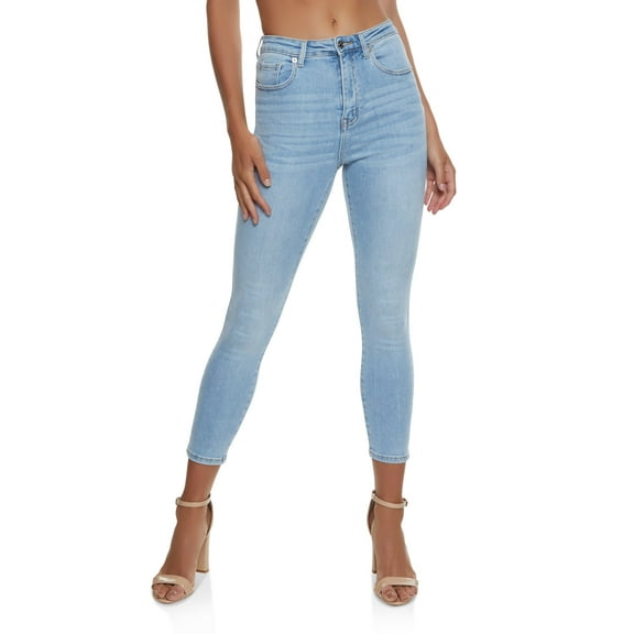 Womens WAX Basic High Waisted Skinny Jeans