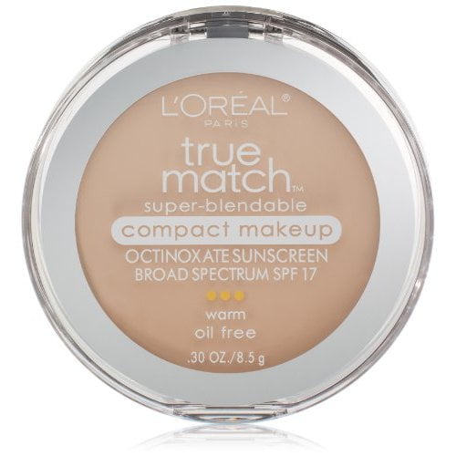 L'Oreal Paris True Match Super-Blendable Compact Makeup, Porcelain, 0.30 Ounces