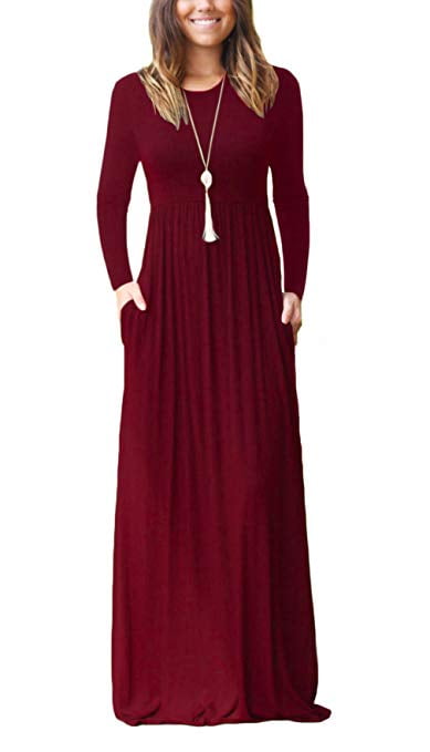 plain maroon gown
