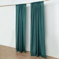 thumbnail image 3 of Efavormart 2 Pack | Peacock Teal Polyester Drapery Panels With Rod Pockets, Photography Backdrop Curtains, 5ftx8ft - 130 GSM, 3 of 10