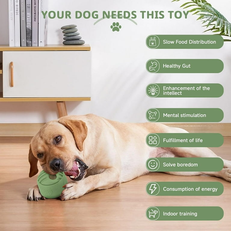 Interactive Dog Puzzle Toy, Large Chew Freezable Dog Toy Mental