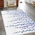 thumbnail image 2 of Purple Blue Polka Dots Area Rugs 2.7'x5', Washable Small Throw Rugs for Kitchen Bedroom, Watercolor Abstract Art Indoor Outdoor Rug Non-Slip Low Pile Carpet Runner Reversible Floor Mats, 2 of 8