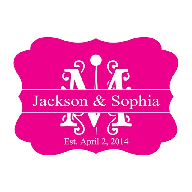 100 PCS Personalized Wedding Favor Gift Paper Tags Custom Made Hang Tags